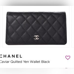 AUTHENTIC Chanel Black Quilted Wallet SaLe